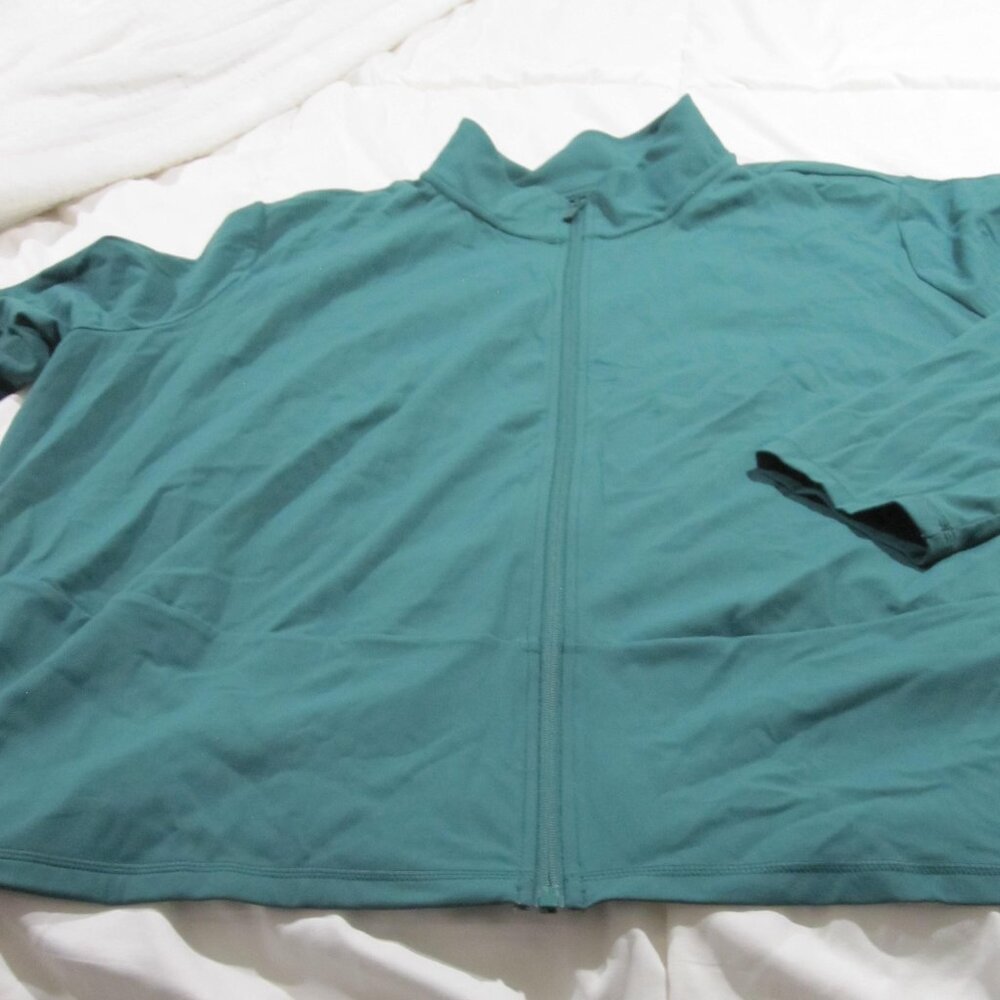 Teal/Emerald Green runner jacket